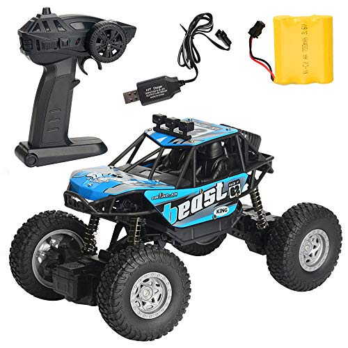 Kanzd 1:12 2.4G Remote Control Off-Road Monster Truck High Speed RTR RC Car Toy (Blue)