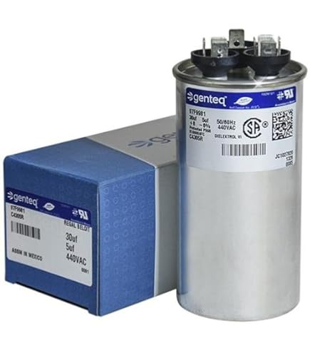 100335-03 - 30 + 5 uf MFD 440 Volt VAC RoundDual Run Capacitor