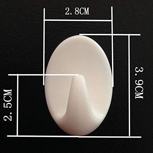 AITU Wall Hook 10Pcs Self-Adhesive Clothes Hook Wall Door Bracket Bathroom Towel Hanger Kitchen Bathroom