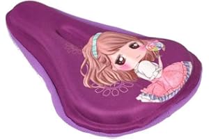 AISHEMI Soft Child Bike Saddle Gel Seat Cushion Pad Breathable Cycling Kids Bicycle Saddle Cover 9"x6" for Most Children Bicy