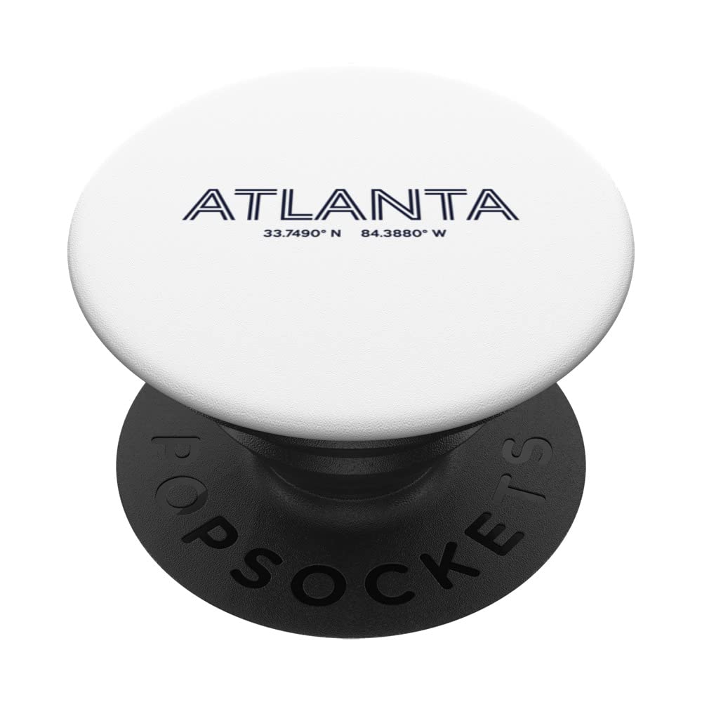 USA City Coordinates - US Atlanta PopSockets Swappable PopGrip