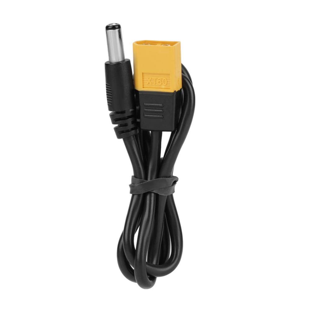 Portable XT60 Adaptateur Câble,Mâle Connecteur De Balle à Mâle Dc 5,5 X 2,5 MM DC5525 Câble D'alimentation Mâle,longueur de 20 pouces