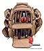 Backpack + Range Bag with Large Padded Deluxe Tactical Divider and 9 Clip Mag Holder - Rangemaster Gear Bag Explorer, Tan