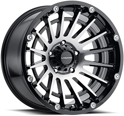 VISION OFF ROAD CREEP Wheels/Rims 17x9 inch 165.1 ET12 Gloss Black Machined Face