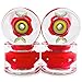 Supafly Set of 4 LED Light-up Skateboard Wheels + 8 Supafly Phoenix Bearings