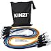 Kinzi Resistance Band Set with Extra Door Anchor, Extra Ankle Strap, and Carrying Case