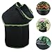 HONGVILLE 5 Piece Grow Bags/Aeration Fabric Pots with Handles, 1 gal, Greenthumb 3