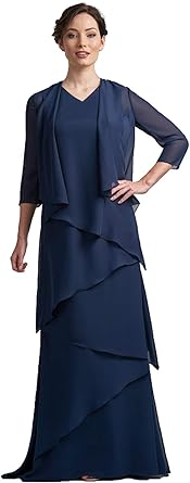 tiered dresses for mother of the bride