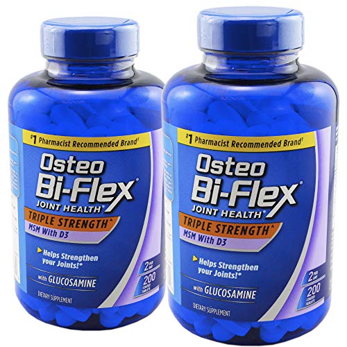 Osteo BiFlex 1,500mg Glucosamine HCl Tablets, 200 ct. (2Pack) Bundle with a Lumintrail Pill