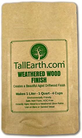 Weathered Wood Finish - Non-Toxic Stain - Aged Driftwood Furniture & Craft Stain by Tall Earth