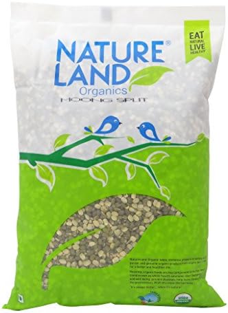 NatureLand Organics Green Gram Lentils USDA Certified- Choose Your Weight