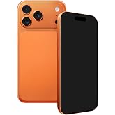 Fake Phone Dummy PropPhone, BlackScreen Decoy PhonePear PhoneNon-Working Phone17Air 17Pro Max, DisplayPhone Look Like Real Phonepro max 17 (17Pro,Cosmic Orange,Black Screen) Prop Mobile Phone