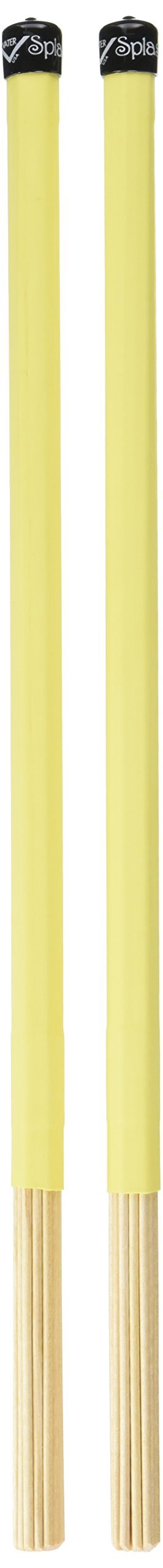 Vater Drumsticks VSPSL - Speciality Sticks - Splashstick Lite - Rute Rods Dowels - Yellow Handle — image 1