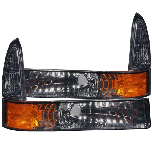 Anzo USA 511041 Ford Smoke Parking Light Assembly w/Amber Reflector - (Sold in Pairs)