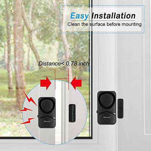 Wsdcam Window and Door Alarms for Home Security, 110dB Sensor
