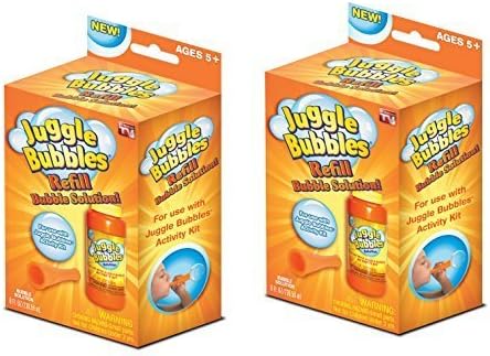 Juggle Bubbles Refill Pack of 2, Bubble Maker, Bubble Game, SEEN ON TV