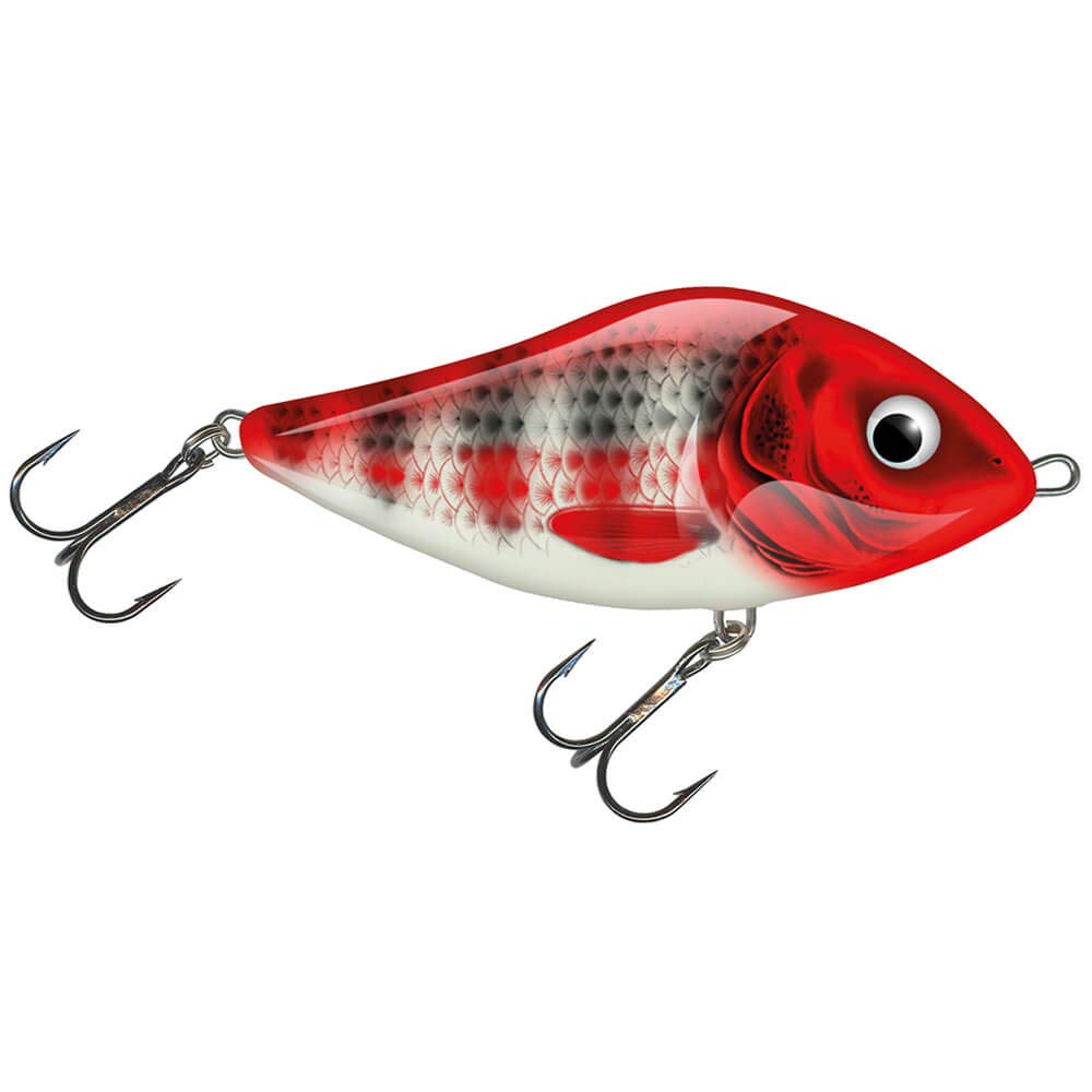 Salmo Slider Floating Holo Red Stripper 7cm Lure