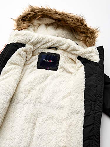 Limited Too Girls' Big Peached Microfiber Anorak, Black, 7/8