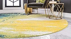 Unique Loom Lyon Collection Modern Abstract Area