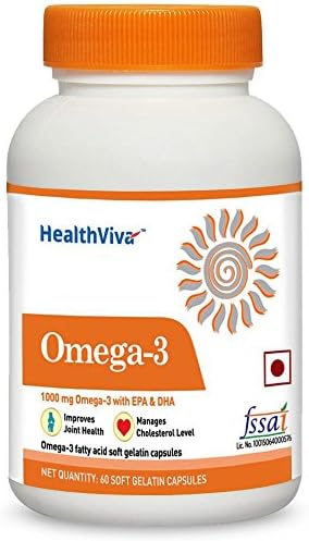 HealthViva Omega 3 Supplement, 60 softgels