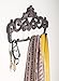 Comfify Decorative Cast Iron Wall Hook Rack - Vintage Design Hanger with 4 Hooks - for Coats, Hats, Keys, Towels, Clothes, Aprons etc | Wall Mounted - 12.25 x 5.75 - with Screws and Anchors