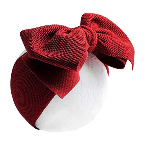 8Pcs Baby Girl Headbands Wide Hair Band Turban Knotted Toddler Hairband Super Soft and Stretchy big bowknot Hair Wrap for 2-8 years Little Girls