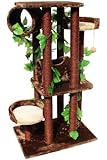 Kitty Mansions Oak Cat Tree