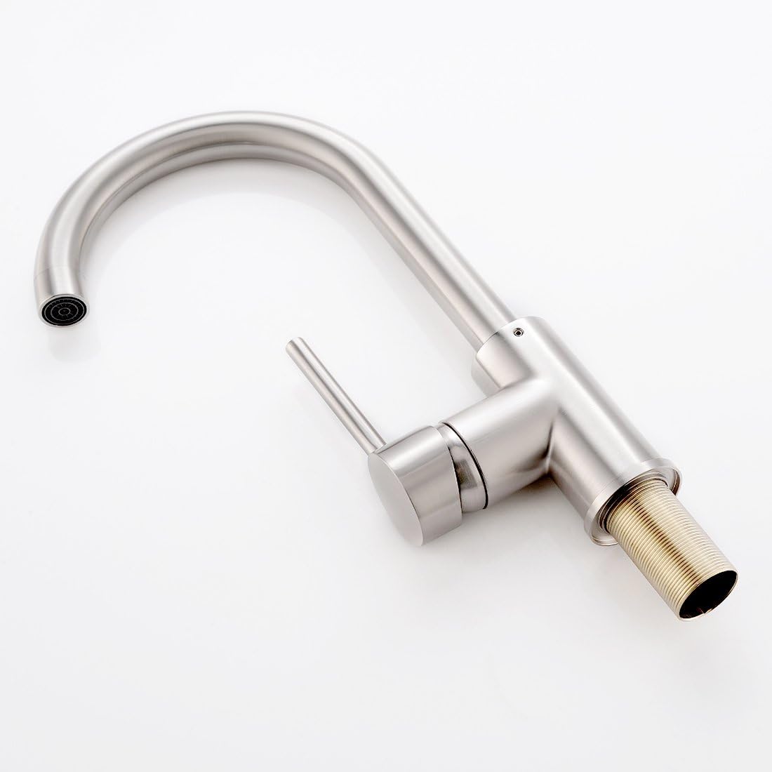 Modern Bar Sink Faucet -Gimili Bar faucet for Kitchen Sink Single Handle Hot and Cold, Brush Nickle Prep Sink Faucet - - 