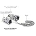 Uarter Opera Glasses Theater Vintage Binoculars with Chain Necklace Gray-Silver