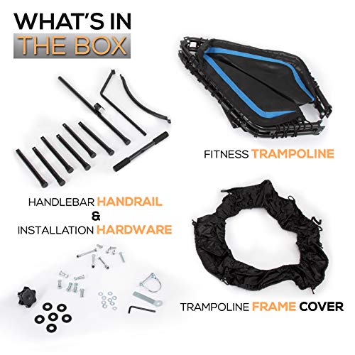 SereneLife Indoor Fitness 48 Inch Folding Trampoline with Adjustable