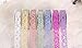 SDBING 3 Roll Washi Glitter Tape Masking DIY Scrapbooking Lace Tape Sticker