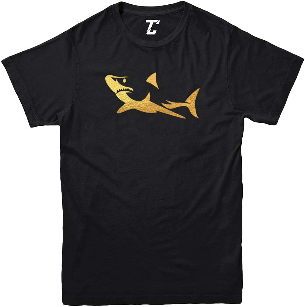 Gold Foil Shark Silhouette - Great White Youth T-Shirt