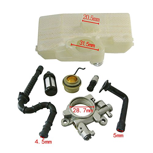 UAUS Air Filter & Oil Pump Worm Gear Spring For Stihl MS390 039 MS290 029 Chainsaw Nylon Nesh