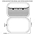 USA GEAR Diabetic Supplies Travel Case with 3 Removable Pouches, Hard Shell Protection - Diabetes Travel Case to Carry Glucose Monitor Kit, Test Strips, Lancets, Insulin Pens, and More - Black