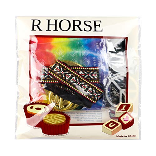 image for R HORSE 9 Pcs Hippie Costume Accessories Set Peace Sign Necklaces Bohe