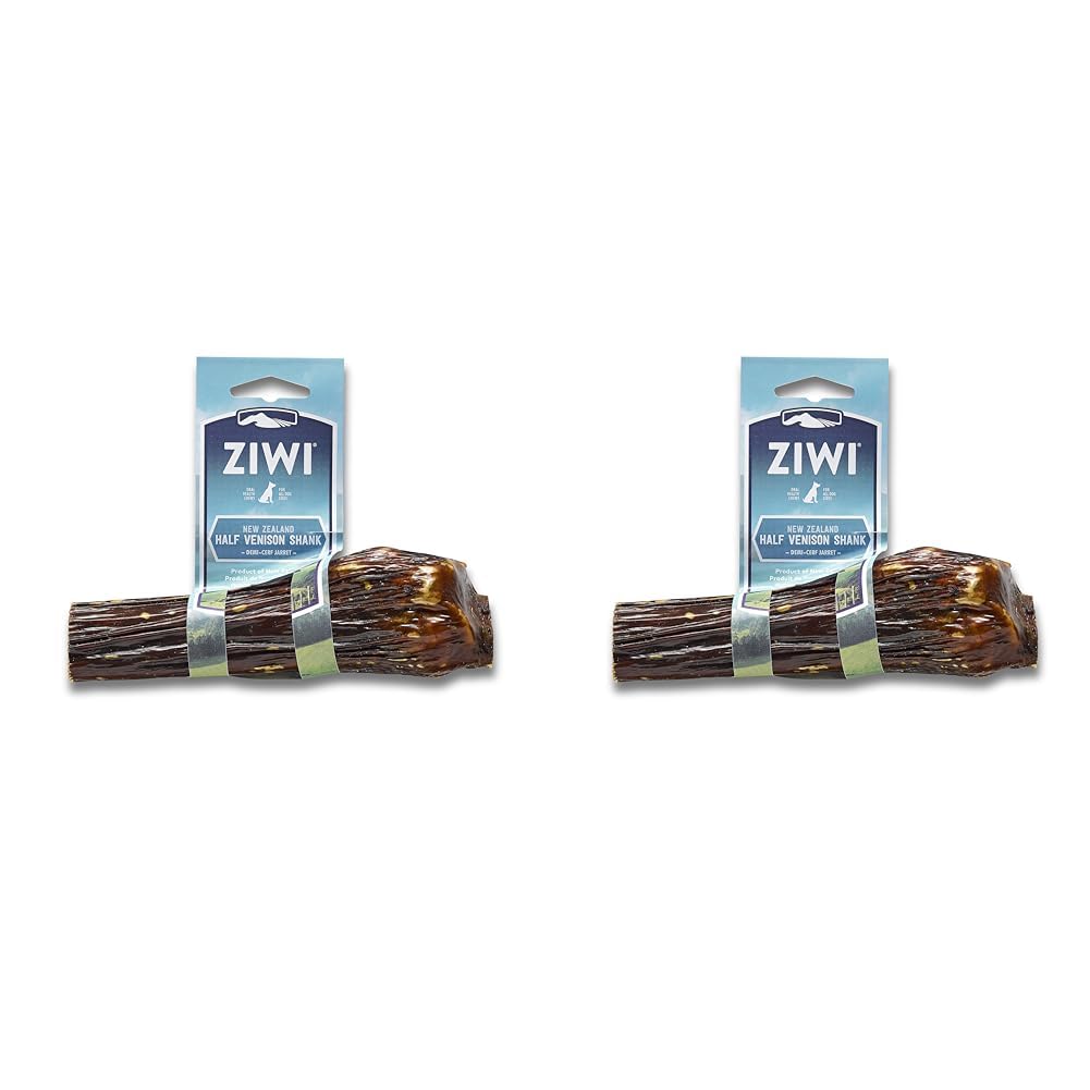Ziwi Peak Oral Healthcare 100% Natural Air Dried Venison Half Shank Dog Chew (Pack of 2)