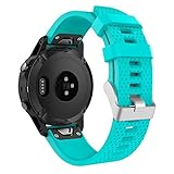 MoKo Garmin Fenix 5S Watch Band, Soft Silicone Replacement Watch Band Strap for Garmin Fenix 5S Plus, 5S Multisport 42mm GPS Smart Watch, Fit 5.31