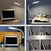 LOFTER Dimmable LED Desk Lamp 5W USB Powered Eye-Caring Table Lamps with 24 LEDs, 2 Dimming Levels, 3 Lighting Modes Flexible Clip On Lights for Reading,Studying,Working,Bedroom,Office (White)