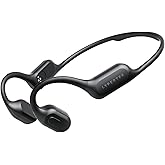 LYPERTEK Bone Conduction Headphones, Open-Ear Bluetooth Wireless Sports Headphones, IP68 Waterproof & Sweatproof for Running, Swimming Workout, Bluetooth 6.0 Headphones, S30 - Black