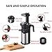 Slow Masticating Juicer Geek Chef Extractor Compact Cold Press Juicer Machine with Portable Handle/Quiet Motor/Reverse Function/Juice Jug and Clean Brush for High Nutrient Fruit & Vegetable Juice