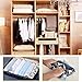 Travel Space Saver Bags Vacuum Travel Storage Bags Reusable Packing Sacks (6 Pack), No Vacuum Pump Needed, Save 80% Luggage Space, Double Zipper, Perfect for Travel/Home Storage
