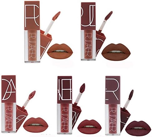 Lip Gloss set-Lasting Matte Lip Stick Make Up Waterproof Velvet Batom Nude Sexy liquid lipstick Cosmetics Kit-5 Color