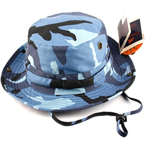 The Go-to Boonie Hat for OUTDOOR activities by E-FLAG (CAMO BLUE)