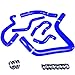 Upgr8 B16A B16B B18A B18B High Performance 4-ply Radiator and Heater Silicone Hose Kit (Blue)