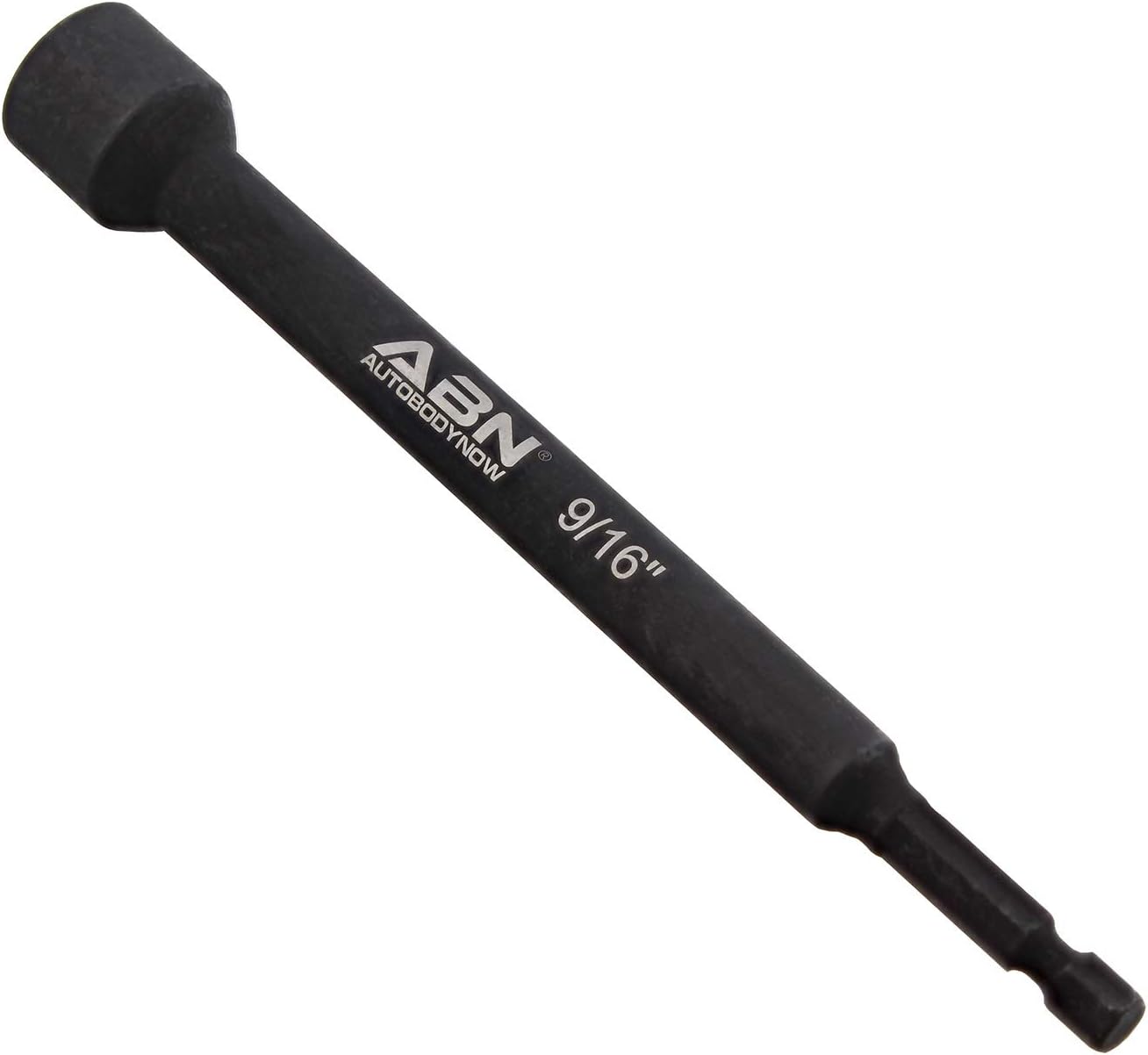 ABN Impact Nut Driver Tool Set - 6pc SAE 6 IN Long Shank Nut Driver Bits Magnetic Tip Sockets, 1/4 IN Hex Shank: Automotive