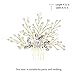 Unicra Vintage Wedding Hair Combs with Bead and Rhinestones(Gold Color)