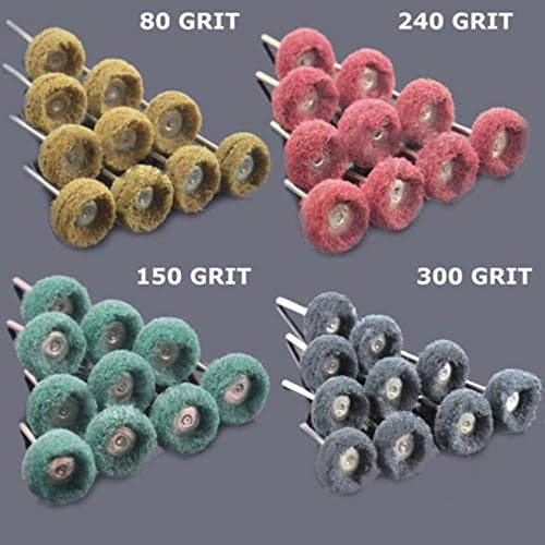 Rotary Tools 80 PC 1" (25mm) Abrasive Wheel Buffing Polishing Wheels fits DREMEL Rotary Tools