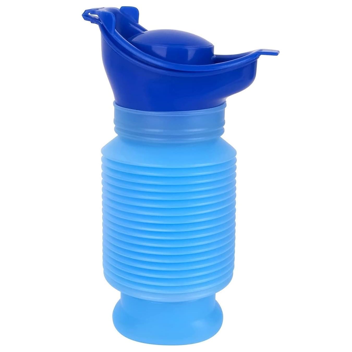 KOMUNJ Shrinkable Urinal, 750ml Male Female Portable Mobile Toilet Potty Pee Urine Bottle, Outdoor Travel Personal Mobile Toilet Potty Urine Bottle, for Men Adult Ladies Traffic Jam Travel Queuing