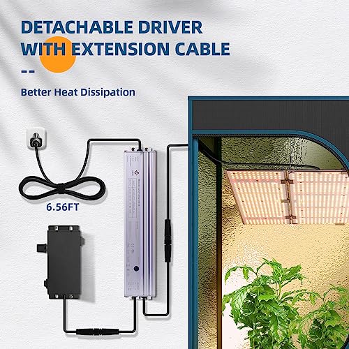 Barrina 480W BU4800 LED Grow Lights for 4x4/5x5 Grow Tent, Full