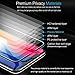 Privacy Screen Protector for iPhone Xs X, Premium 4D Curved Edge to Edge Full Coverage Anti-Spy Tempered Glass Screen Protector for Apple iPhone Xs 2018 X 2017, 5.8inch（ Black）